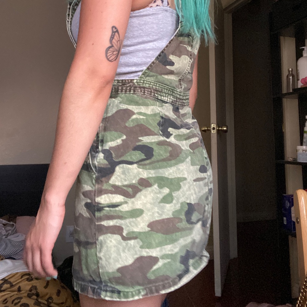 Camo overall dress